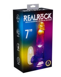 Vibruojantis falo imitatorius „LED Vibrating Cock 7“ - RealRock