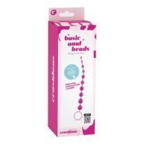 Analiniai karoliukai „Basic Anal Beads Pink“ - Crushious
