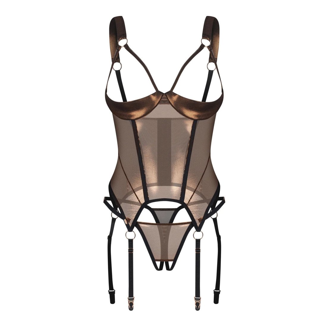 Atviras korseto ir kelnaičių rinkinys „Soranna“ - Obsessive