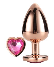 Didelis analinis kaištis „Rose Gold Gleaming Love“ - Dream Toys