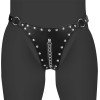 Suvaržymo kelnaitės moterims „Xtreme Chastity Thong with Chain Detail“ - Ouch!
