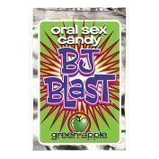 Saldainiai oraliniam seksui „BJ Blast Green Apple“, 18 g