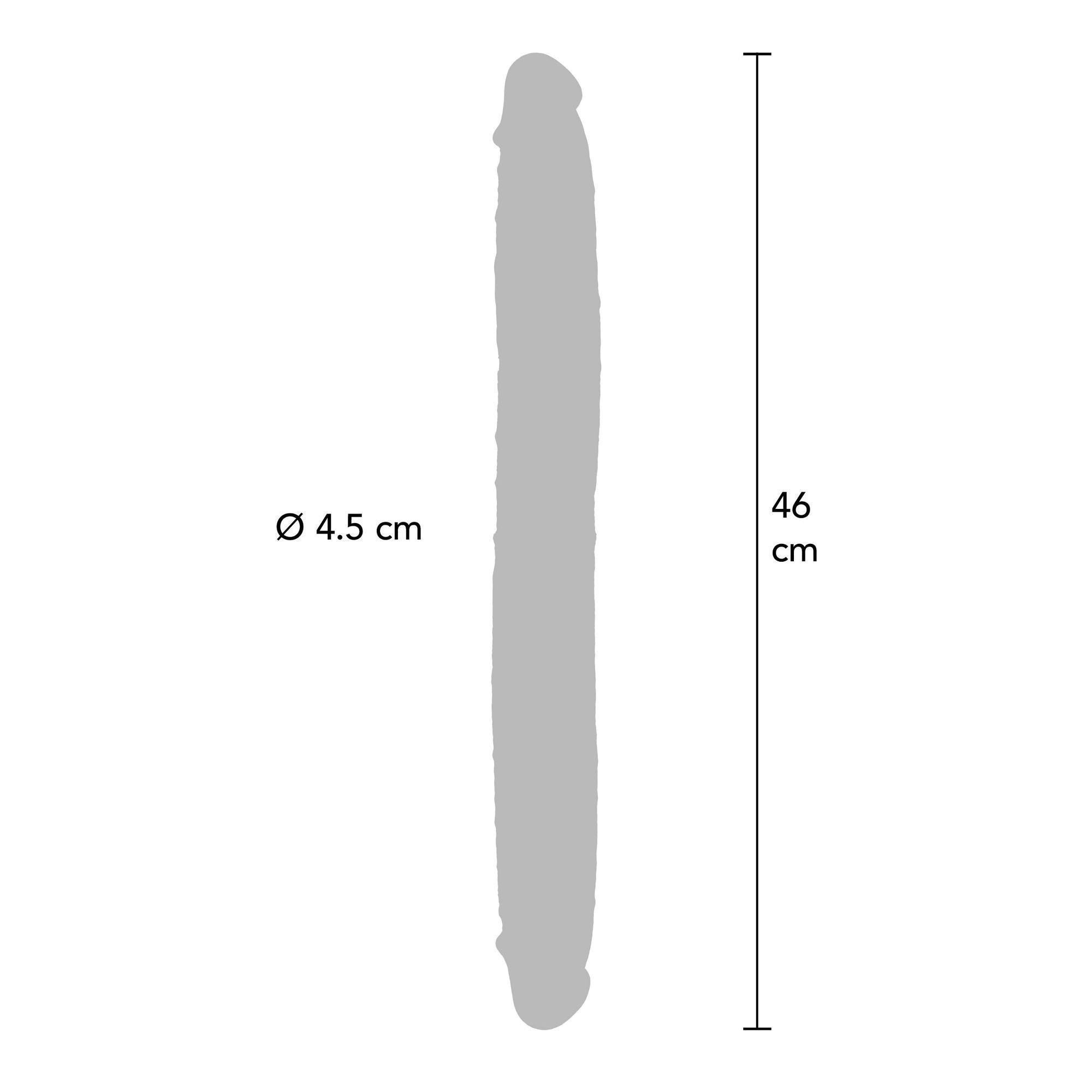 Dvigubas dildo „Foreskin Doubledong 46 cm“ - Get Real