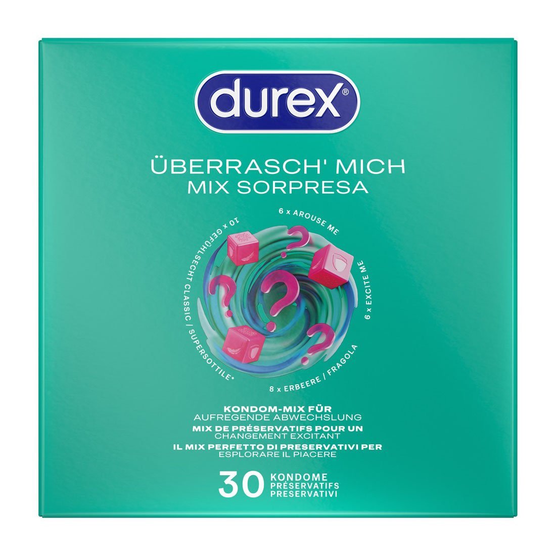 Prezervatyvų rinkinys „Mix“, 30 vnt. - Durex