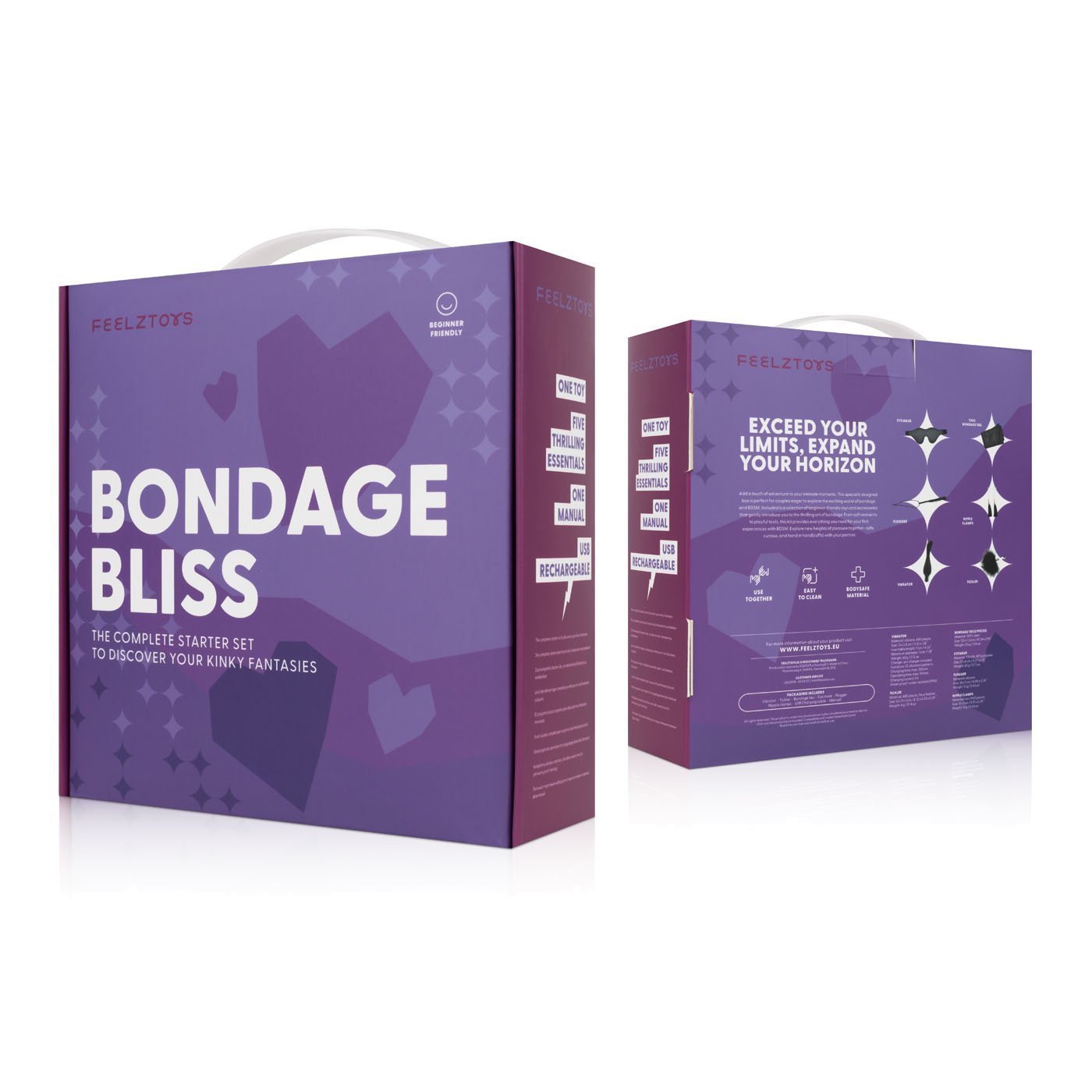 Suvaržymo rinkinys „Bondage Bliss“ - Feelztoys