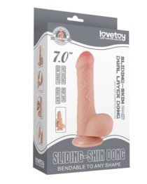 Falo imitatorius „Sliding Skin Dual Dong 7.0“ - Love Toy