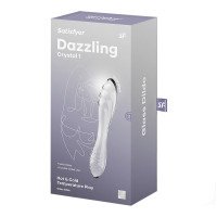 Stiklinis dildo „Dazzling Crystal 1“ - Satisfyer