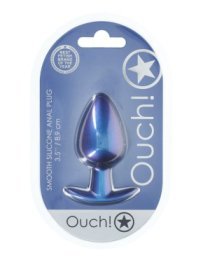 Didelis analinis kaištis „Smooth Silicone Anal Plug“ - Ouch!
