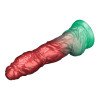 Pripučiamas silikoninis dildo „Aerosx Nr. 10 Red/Green“ - Lovetoy