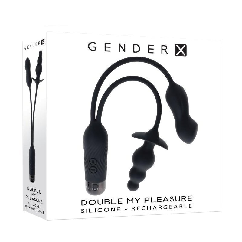 Vibruojantis kiaušinėlis - kaištis „Gender X Double My Pleasure“ - Evolved