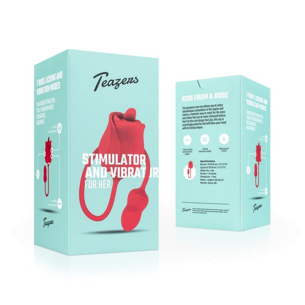 Vibruojantis kiaušinėlis - stimuliatorius „Stimulator and Vibrator“ - Teazers