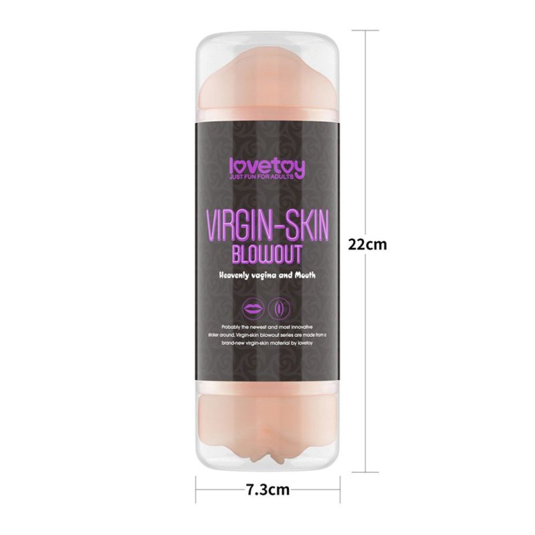 Dvipusis masturbatorius „Virgin-Skin Blowout - Vagina and Mouth“ - Love Toy