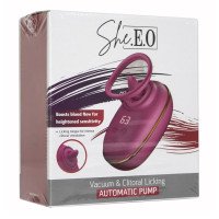 Automatinė pompa moterims „Vacuum & Clitoral Licking“ - She.E.O