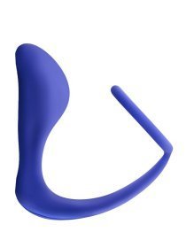 Analinis kaištis - penio žiedas „Performance Cock Ring Plug“ - Blush