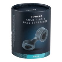 Penio ir sėklidžių žiedas „Cock Ring and Ball Stretcher“ - Boners