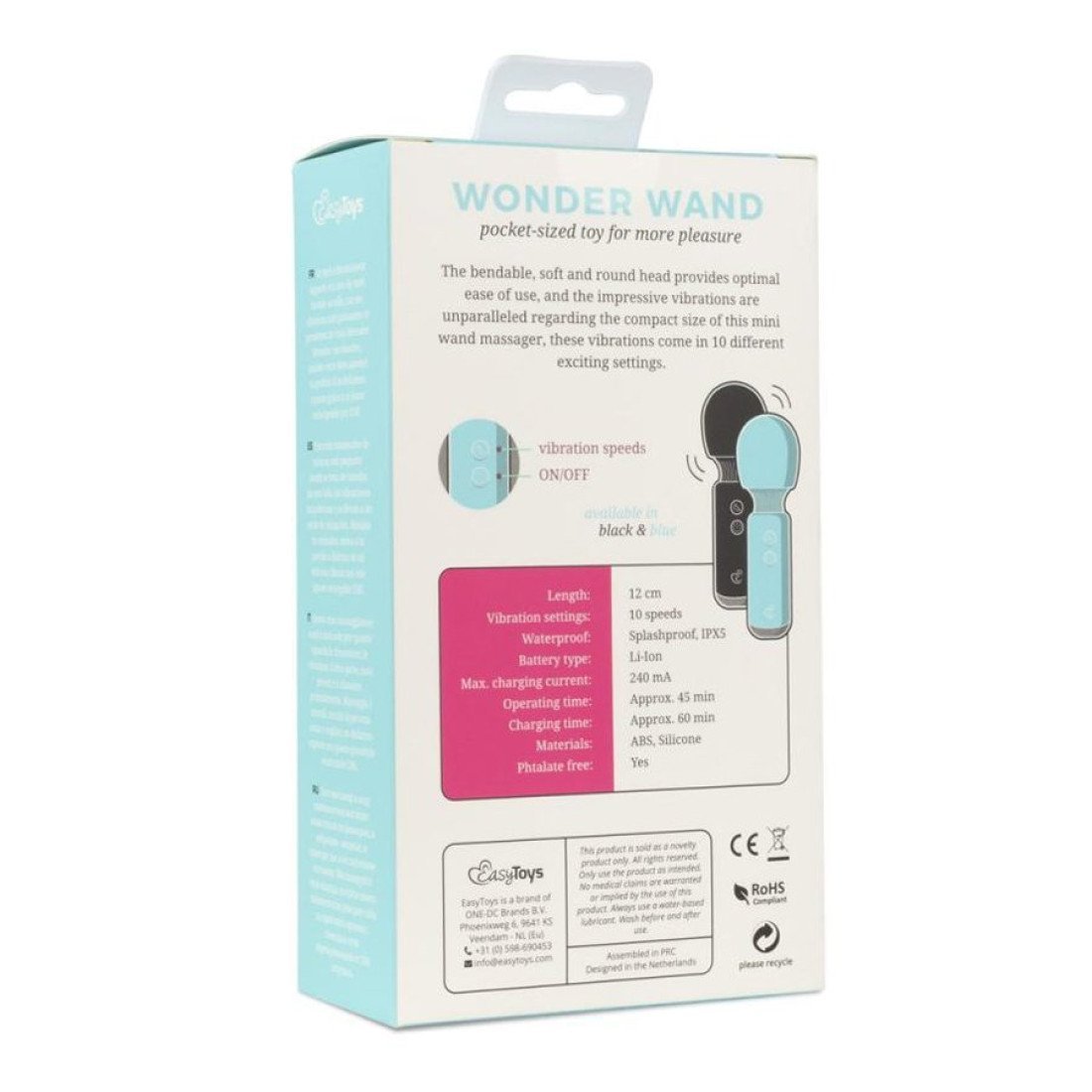 Įkraunamas masažuoklis „Wonder Wand“ - EasyToys