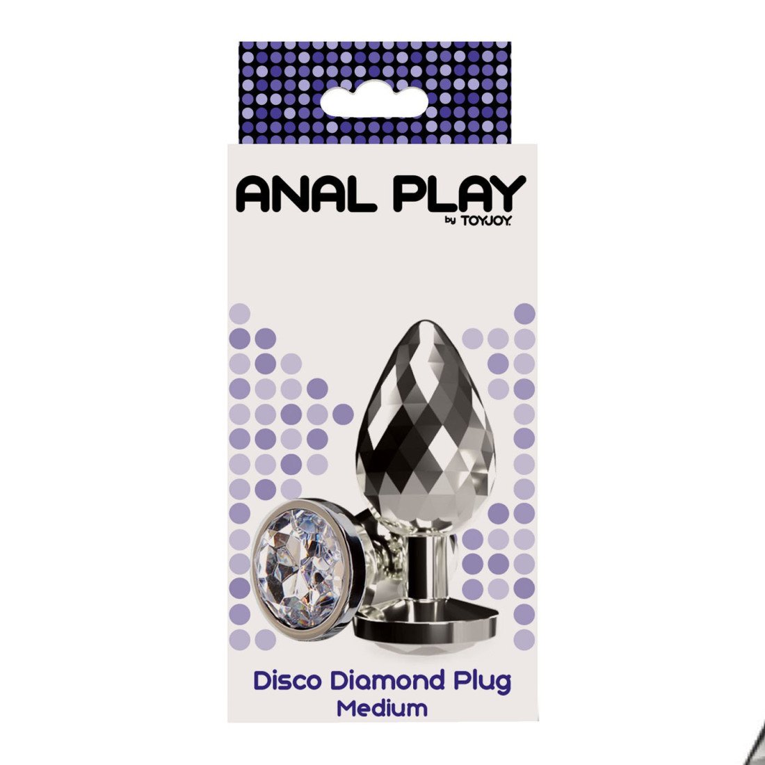 Vidutinis analinis kaištis „Disco Diamond Plug“ - ToyJoy