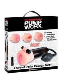 Penio pompos ir movų rinkinys „Travel Trio Pump Set“ - Pump Worx