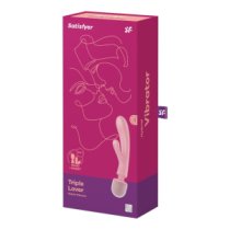 Vibratorius kiškutis - masažuoklis „Triple Lover“ - Satisfyer