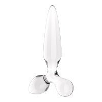 Stiklinis dildo „Triple Crystal 2” - Satisfyer