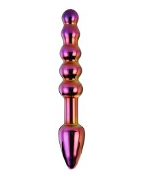 Stiklinis analinis dildo „Ridged Anal Dildo“ - Dream Toys