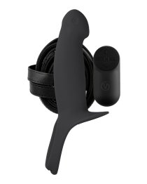 Vibuojantis tuščiaviduris strap-on dildo „H3 Size S“ - Virgite