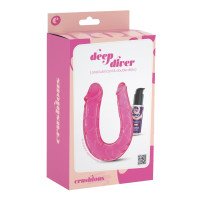 Dvigubo dildo ir lubrikanto rinkinys „Deep Diver“ - Crushious