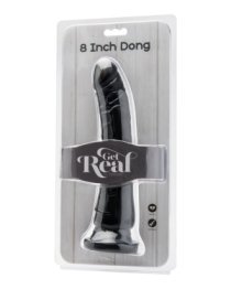 Juodas dildo „Dong Nr. 8“ - Get Real