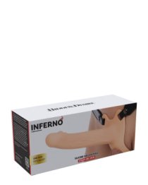 Tuščiaviduris strap-on dildo „Inferno 20 cm“ - Hidden Desire