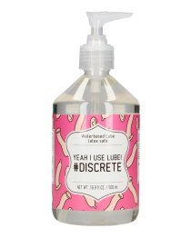 Vandens pagrindo lubrikantas „Yeah I Use Lube! #Discrete“, 500 ml - S-Line