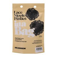 Spenelių dangteliai „Lace Nipple Pasties in a Bag“ - Doc Johnson