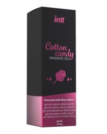 Šildantis masažo gelis „Cotton Candy“, 30 ml - Intt