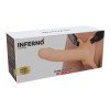 Tuščiaviduris strap-on dildo „Inferno 18 cm“ - Hidden Desire