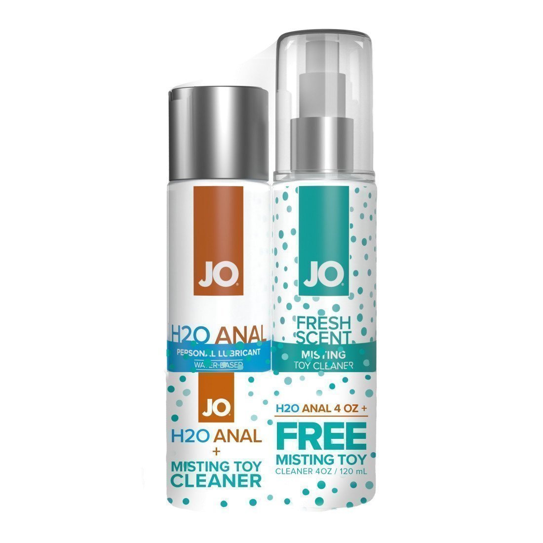 Analinio lubrikanto ir žaislų valiklio rinkinys „H2O Anal Original & Fresh Scent“ - System JO