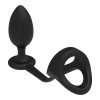 Analinis kaištis - žiedas „Cockring with Anal Plug“ - Ramrod