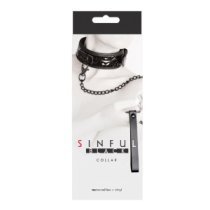 Juodas antkaklis „Sinful“ - NS Novelties