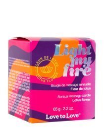 Masažinė žvakė „Light My Fire Lotus Flower“, 65 g - Love to Love