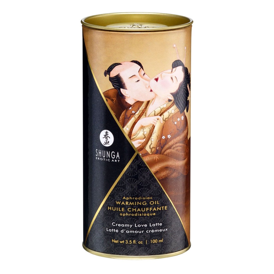 Afrodiziakinis šildantis aliejus „Creamy Love Latte“, 100 ml - Shunga