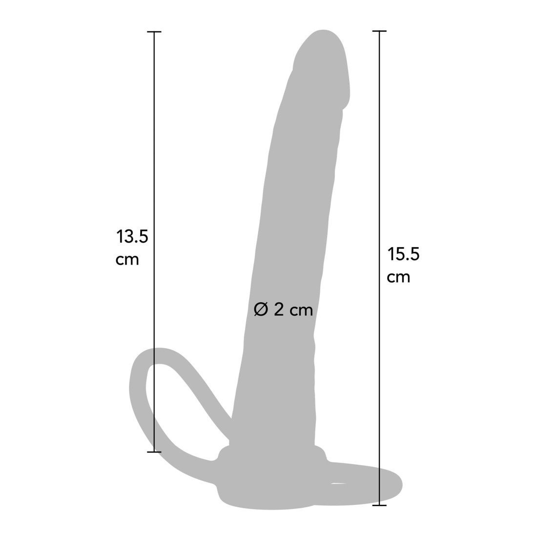 Strap-on dildo „Double Trouble“ - Extreme