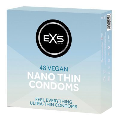 Ploni prezervatyvai „Nano Thin“, 48 vnt. - EXS Condoms