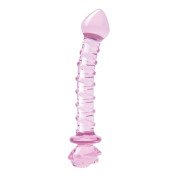 Stiklinis G taško dildo „Glaze Rosebud Spiral Dildo“