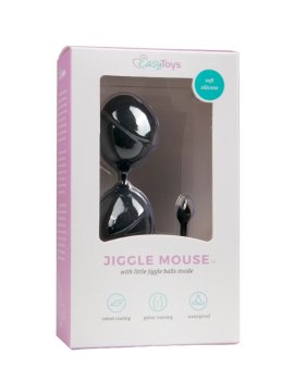 Juodi vaginaliniai kamuoliukai „Jiggle Mouse Straight“ - EasyToys