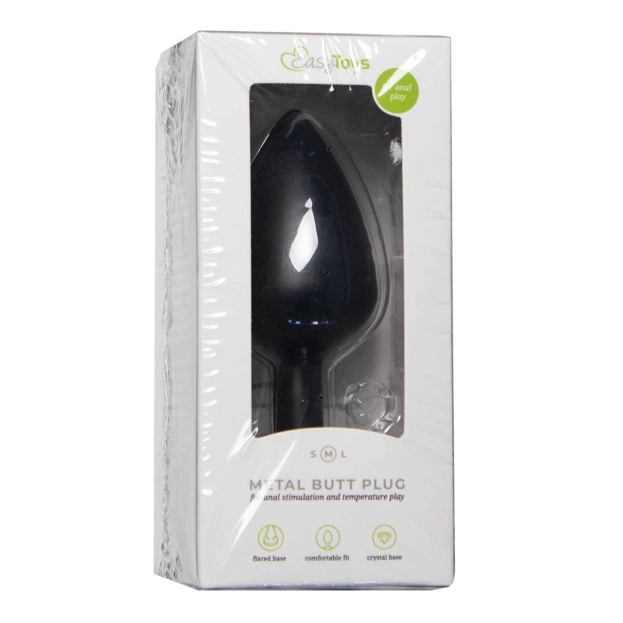 Vidutinis analinis kaištis „Metal Butt Plug“ - EasyToys