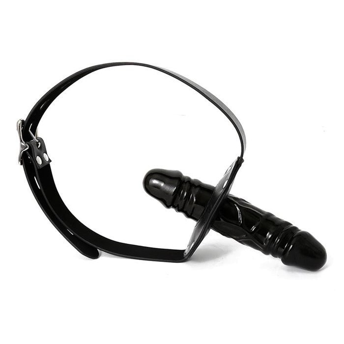 Burnos kaištis „Double Penis Gag Lockable“ - Latetobed