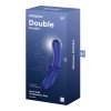 Stiklinis dildo „Double Crystal“ - Satisfyer