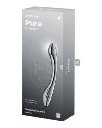 Metalinis dildo „Pure Gravity 1” - Satisfyer