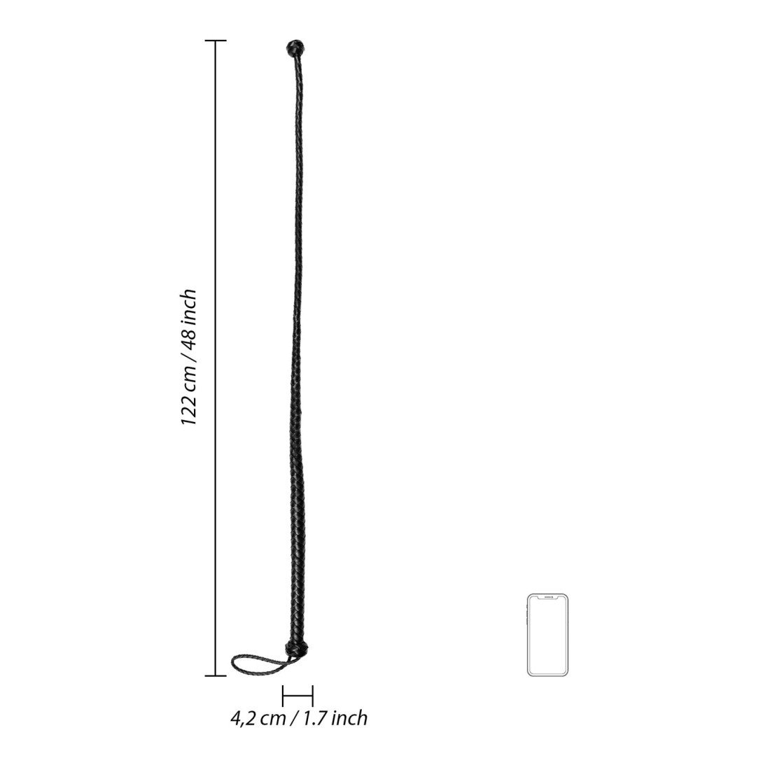 Rimbas „PU Leather Whip with Knot Detail“ - Ouch!