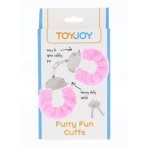 Rožiniai antrankiai „Furry Fun Cuffs“ - ToyJoy