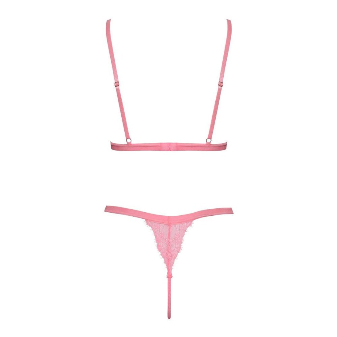 Liemenėlės ir kelnaičių rinkinys „Fantasy Neon Pink Set“ - Cottelli Collection