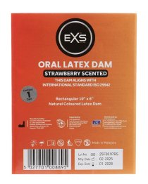 Prezervatyvas oraliniam seksui „Strawberry Scented“ - EXS Condoms